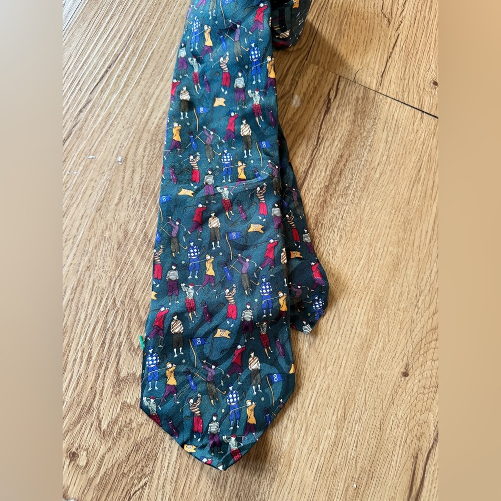 Ashford and brooks golf print tie vintage